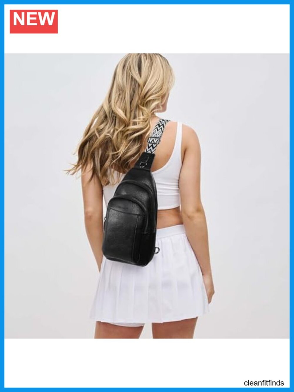 Small Sling Bag Crossbody Purse Faux Leather Adjustable Strap Travel Sport - Picture 2 of 6